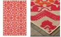 Oriental Weavers Cayman 2541V Sand/Pink 6'7" x 9'6" Indoor/Outdoor Area Rug